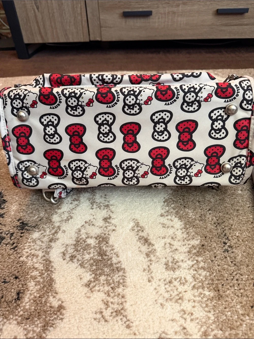 Ju-Ju-Be Hello Kitty Bow Print Bag - Red, Black & Cream